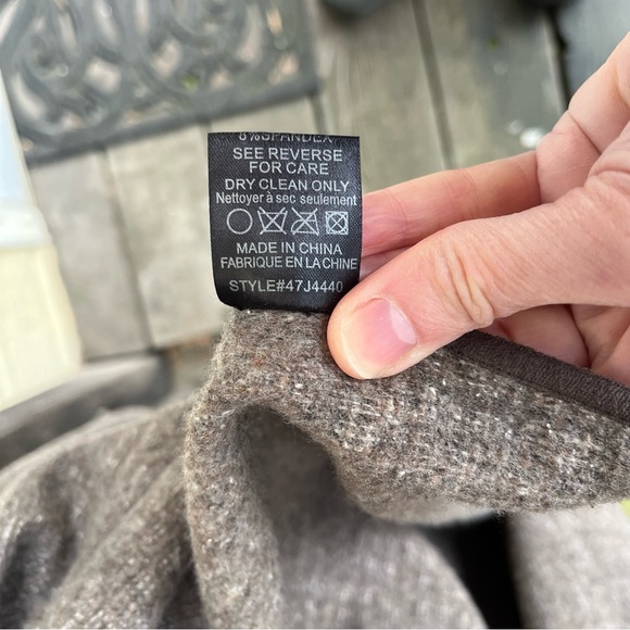 Greylin Anthropologie Wool Blend Brown Woven Short Sleeve Open Cardigan Sz S - Picture 12 of 14